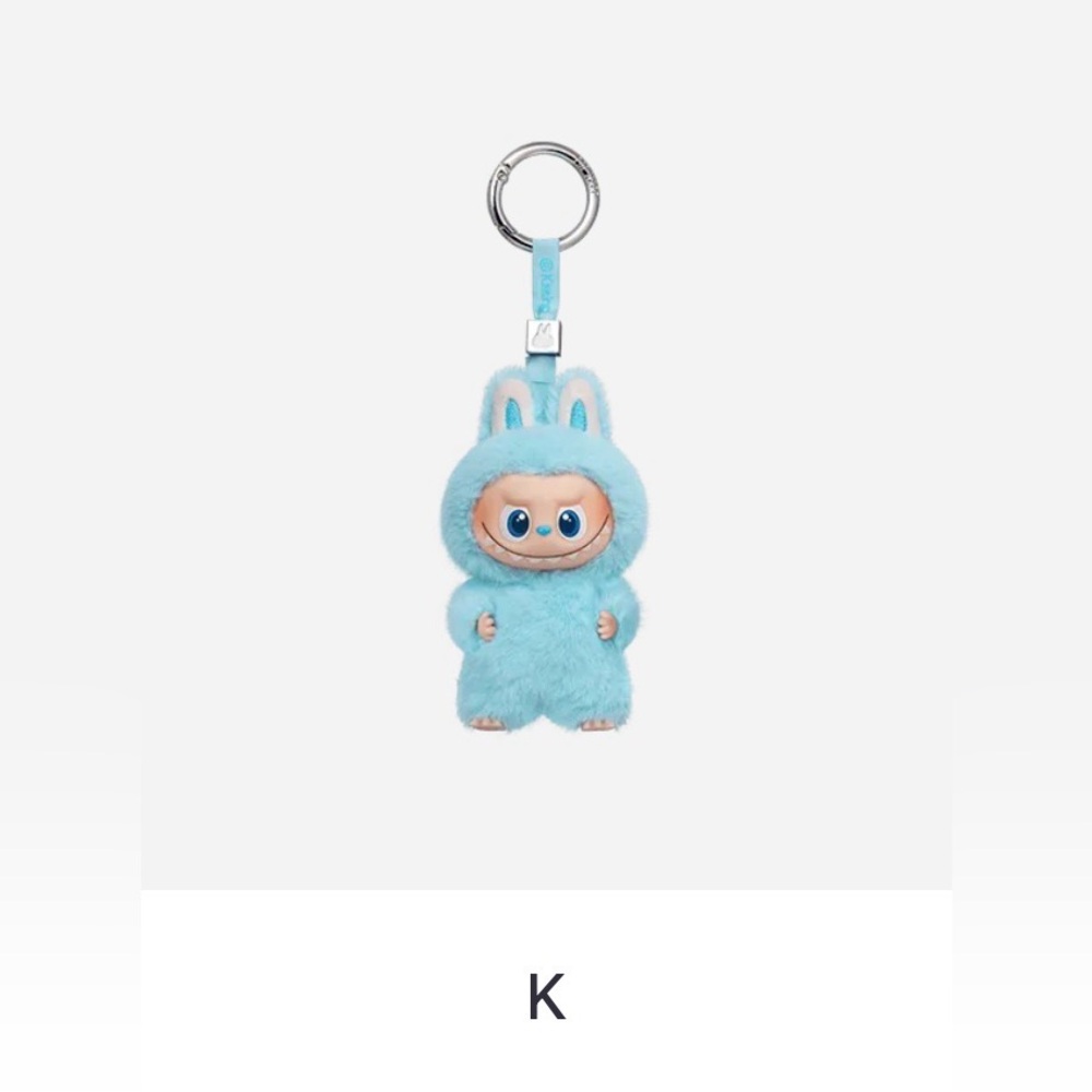 Labubu “Pin For Love” Series Plush Pendant From POP MART - “K”